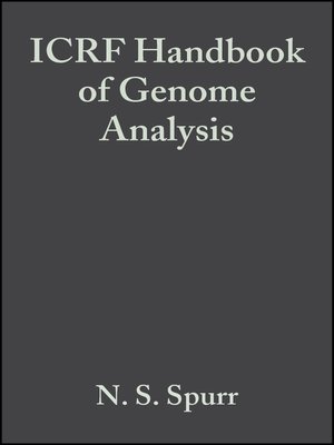 cover image of ICRF Handbook of Genome Analysis
